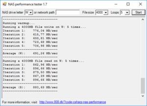 Synology HAT5300 8 TB Benchmarks RS820RP+