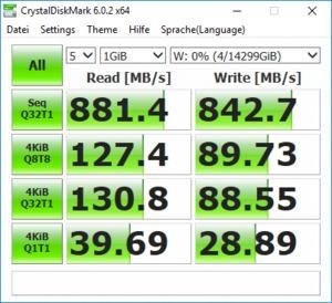 Synology HAT5300 8 TB Benchmarks RS820RP+