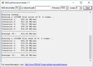 Synology HAT5300 8 TB Benchmarks RS820RP+