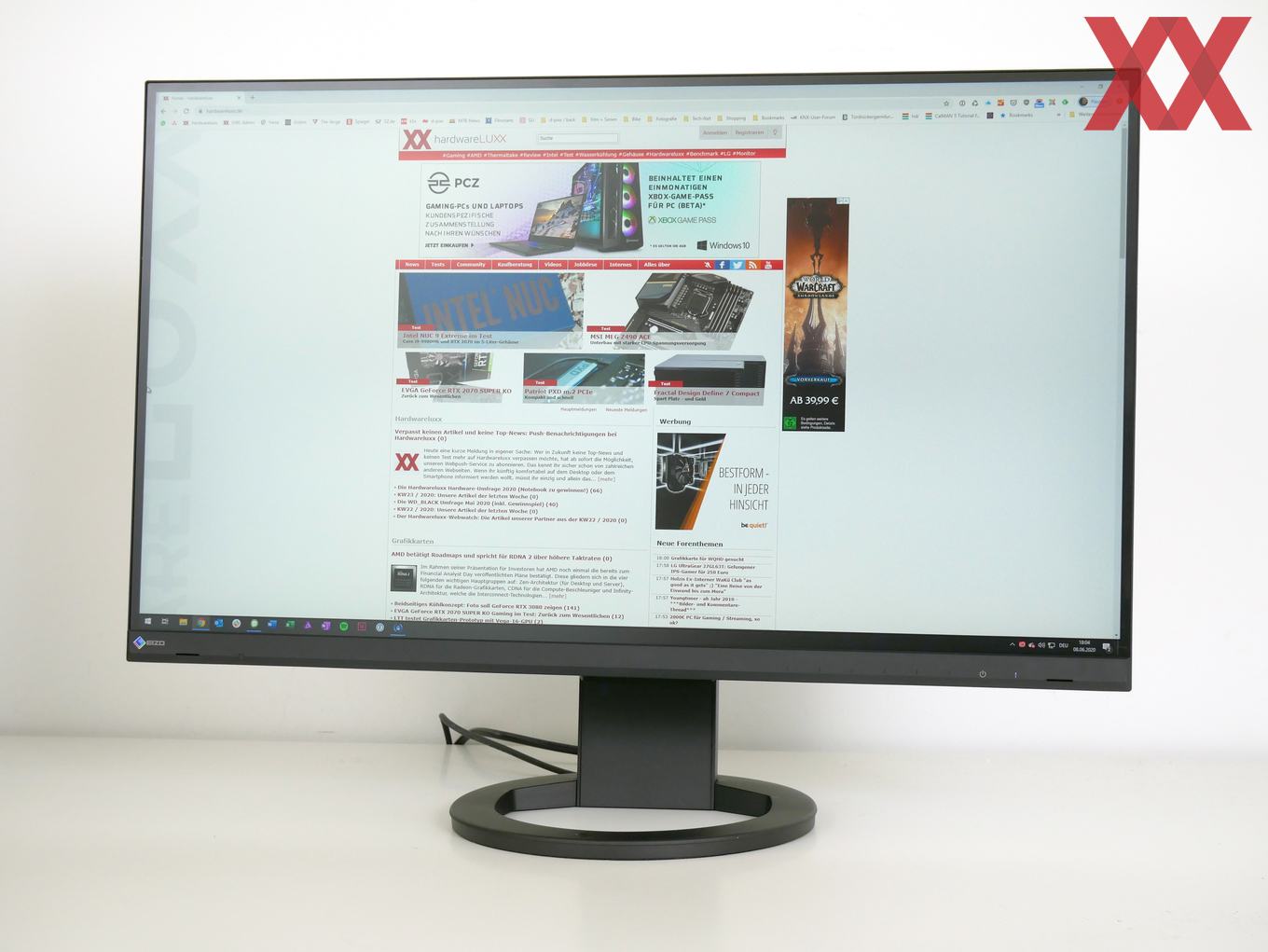 eizo pixel test