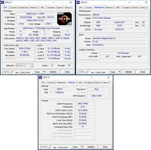 oben links: CPU-OC; unten: RAM-OC mit D.O.C.P