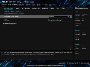 Die UEFI-Oberfläche im Advanced-Mode.
