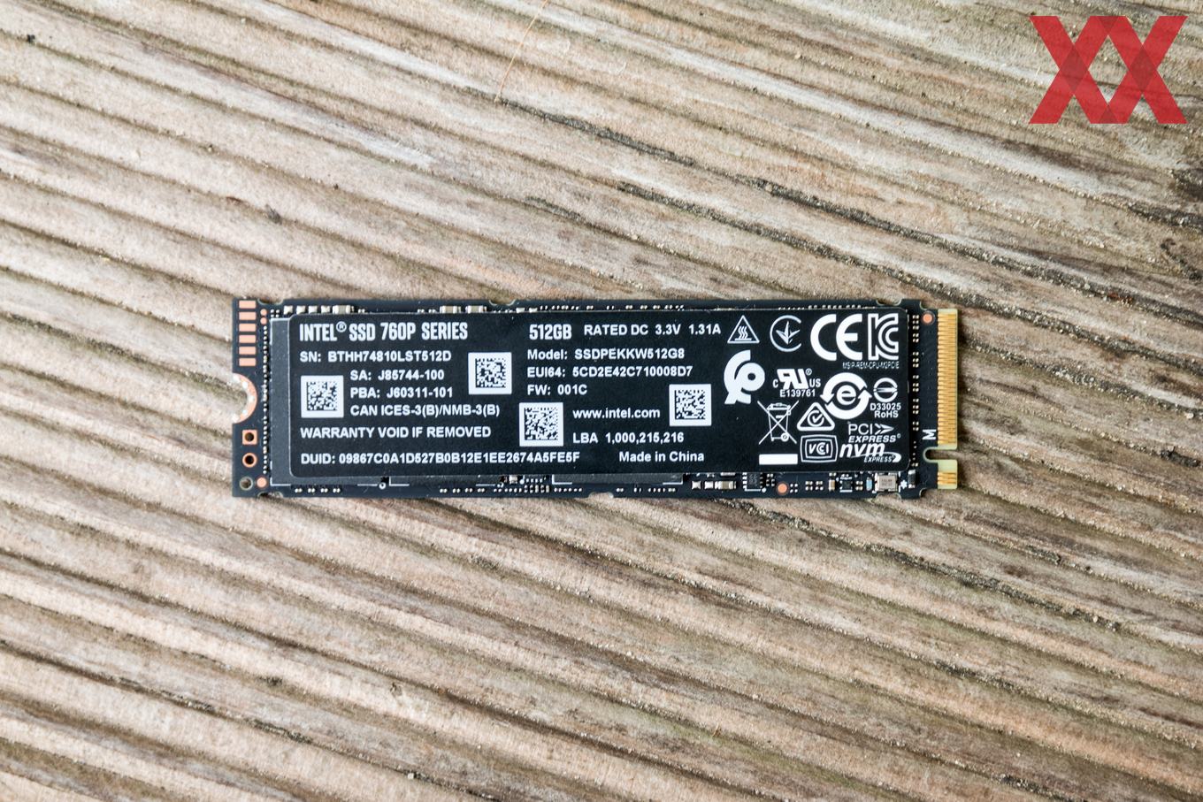 Intel sales 760p 512gb