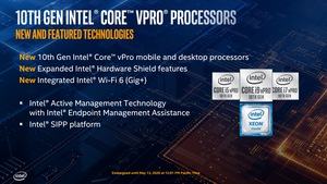 Intel Comet Lake vPro Briefing