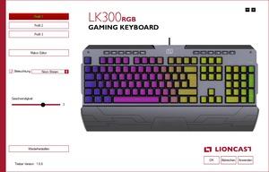 Lioncast LK300 RGB Pro - Software