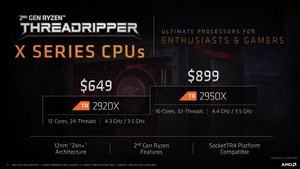 AMD Pressedeck zur Ankündigung der 2. Generation der Ryzen-Threadripper-Prozessoren