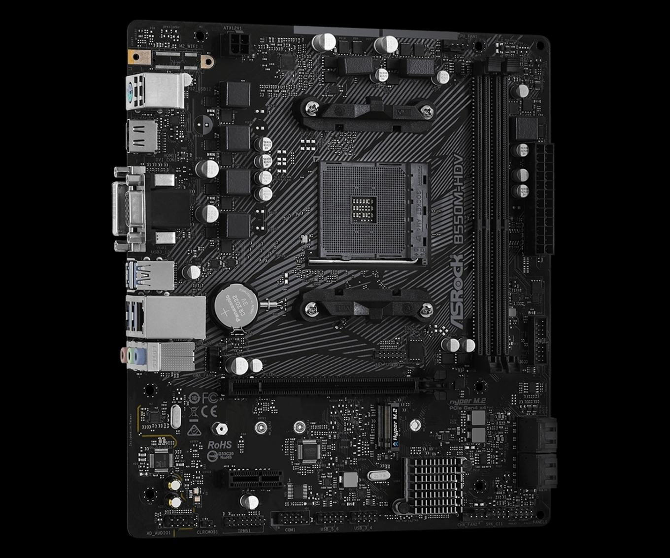 Плата asrock b550m hdv