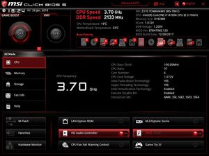 Der UEFI-EZ-Mode beim MSI Z370 Tomahawk.