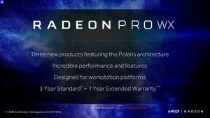 AMD Radeon Pro WX 4100, 5100 und 7100 Präsentation