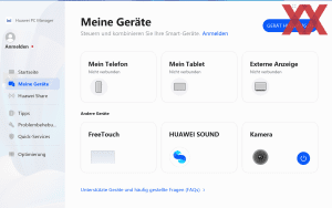 Die Software des Huawei MateBook X Pro (2022)