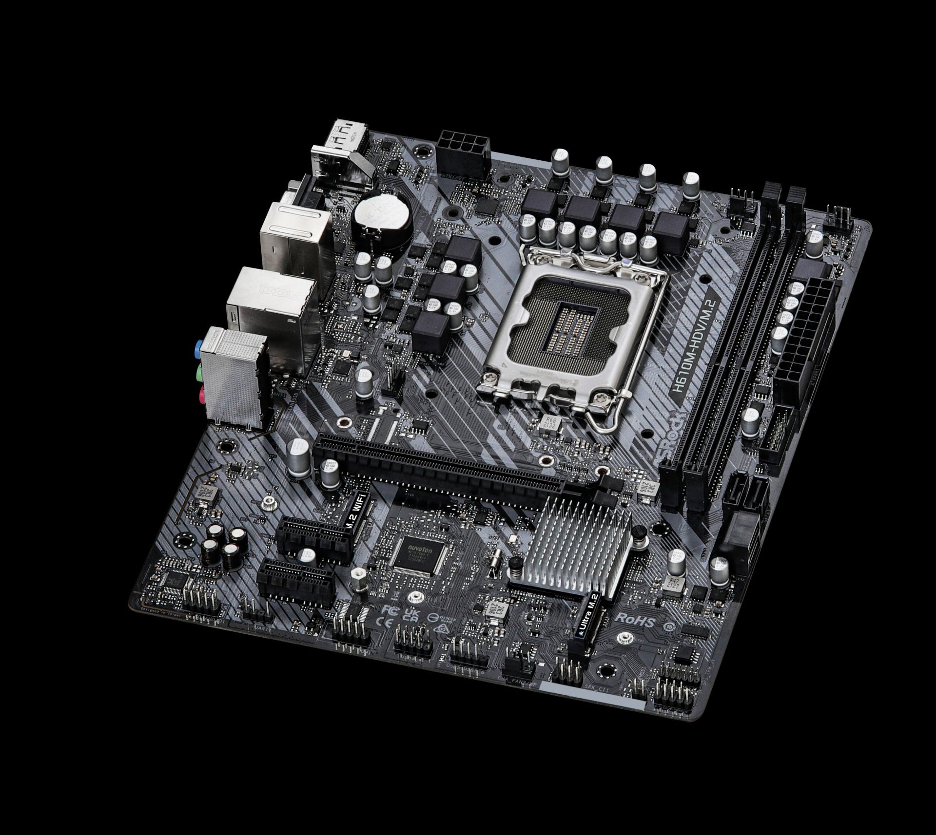 Asrock h310m hdv. ASROCK h610m-Hdv. ASROCK h610m-Hdv/m.2. Материнская плата ASROCK h610m-Hdv lga1700. ASROCK h610m-Hdv, LGA 1700.