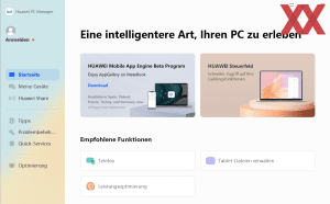 Die Software des Huawei MateBook D16 (2022)