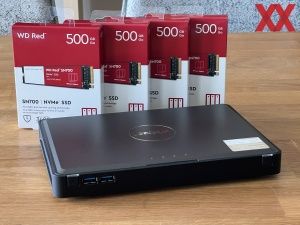 WD Red SN700 NVMe SSD 500GB und QNAP TBS-464 NAS