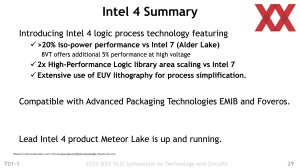 Intel VLSI 2022 - Intel 4 Presentation