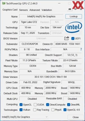 GPUz и CPUz ноутбука Gigabyte U4 UD