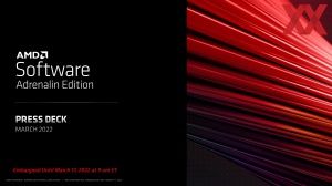 AMD Software Adrenalin Q1 2022 Update