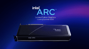 Intel Arc Alchemist Desktopkarte Rendering