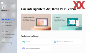 Die Software des Huawei MateBook E 2022