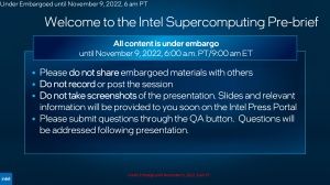 Intel SC22 Briefing