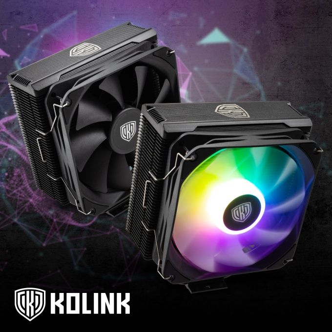 Kolink Umbra EX180 черный узкий кулер с A-RGB и без