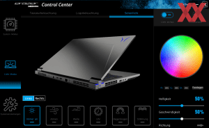 Die Software des Medion Erazer Major X10