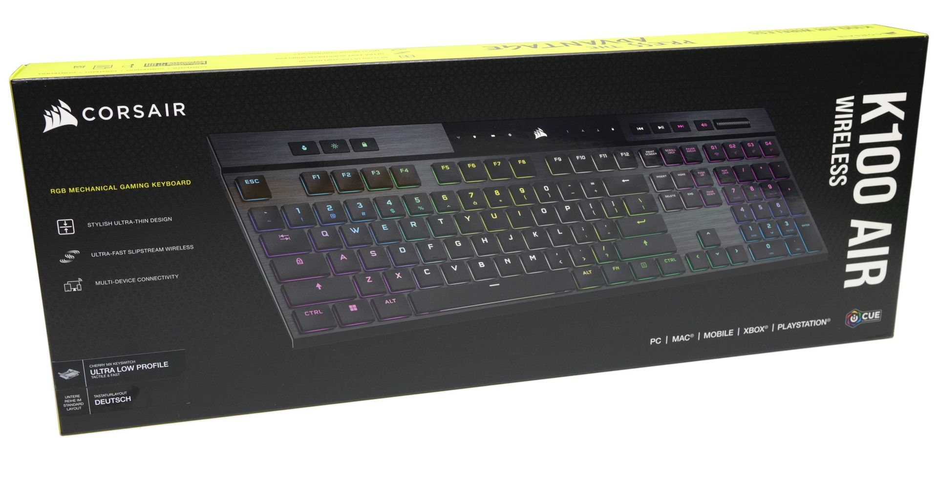 Corsair K100 AIR Wireless im Test: Mechanisch, kabellos, ultraflach und ...