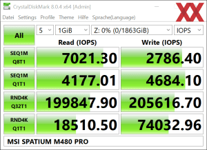 MSI Spatium M480 Pro