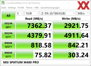 MSI Spatium M480 Pro