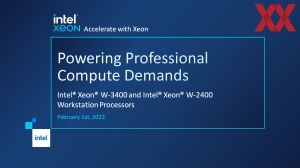 Intel Xeon-WS Sapphire Rapids Briefing