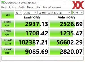 SanDisk Professional Pro-G40 2 TB Benchmarks TB3