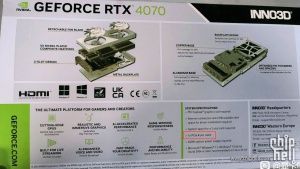 INNO3D GeForce RTX 4070 mit 8-Pin PCI-Express-Stecker