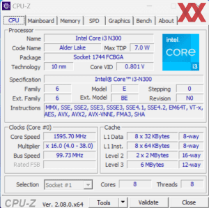 GPUz и CPUz ZOTAC ZBOX PI430AJ Pico