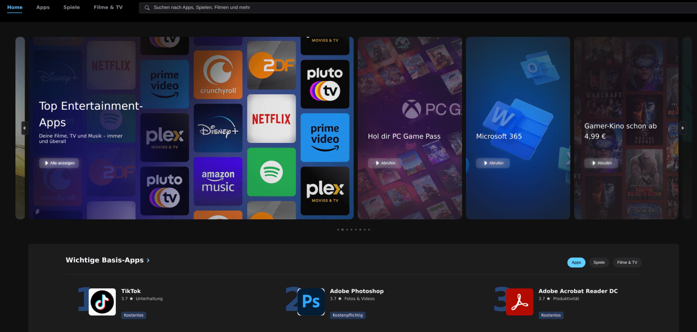 Neues Design Microsoft führt neuen AppStore für Windows ein