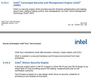 Intel CSxE-Beschreibung