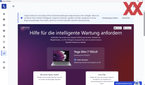 Die Software des Lenovo Yoga Slim 7 15 Aura