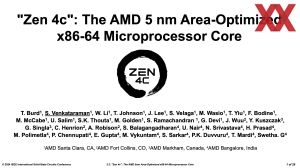 ISSCC 2024: AMD Zen 4c