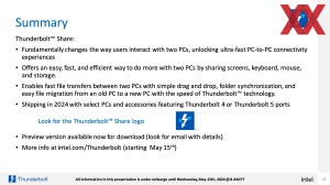 Intel Thunderbolt Share