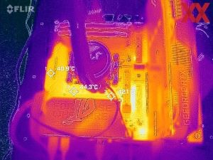 Wärmebild vom VRM-Bereich beim ASUS ROG Strix X870E-E Gaming WiFi