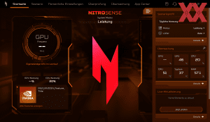 Die Software des Acer Nitro V14