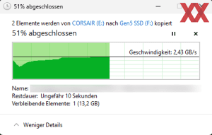Aus Sicht der EX400U: Lesen