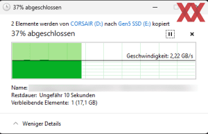 Aus Sicht der EX400U: Lesen