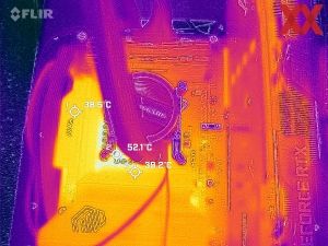 Wärmebild vom VRM-Bereich beim MSI MAG B860 TOMAHAWK WIFI