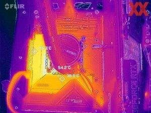 Wärmebild vom VRM-Bereich beim Gigabyte B860 Eagle WiFi6E