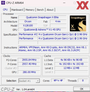 GPUz und CPUz des Acer Aspire 16 AI 11M-X10T