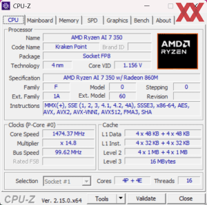 GPUz und CPUz des Gigabyte Aero X16 GPUz und CPUz des Gigabyte Aero X16
