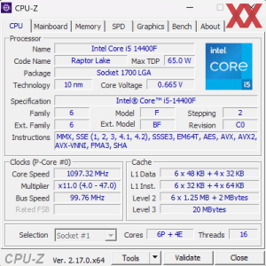 CPUz und GPUz des ECS Liva P500 H610