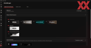 Die Software des ASUS ROG NUC 15