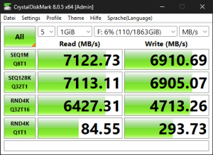 Die M.2-Performance über den B850-Chipsatz mit PCIe 4.0 x4 Die M.2-Performance über den B850-Chipsatz mit PCIe 4.0 x4
