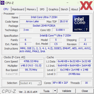 GPUz und CPUz des Gigabyte Brix GB-BRU7-255H