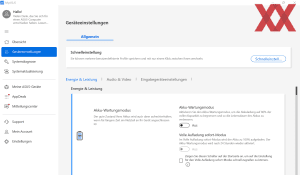 Die Software des ASUS ExpertBook B3